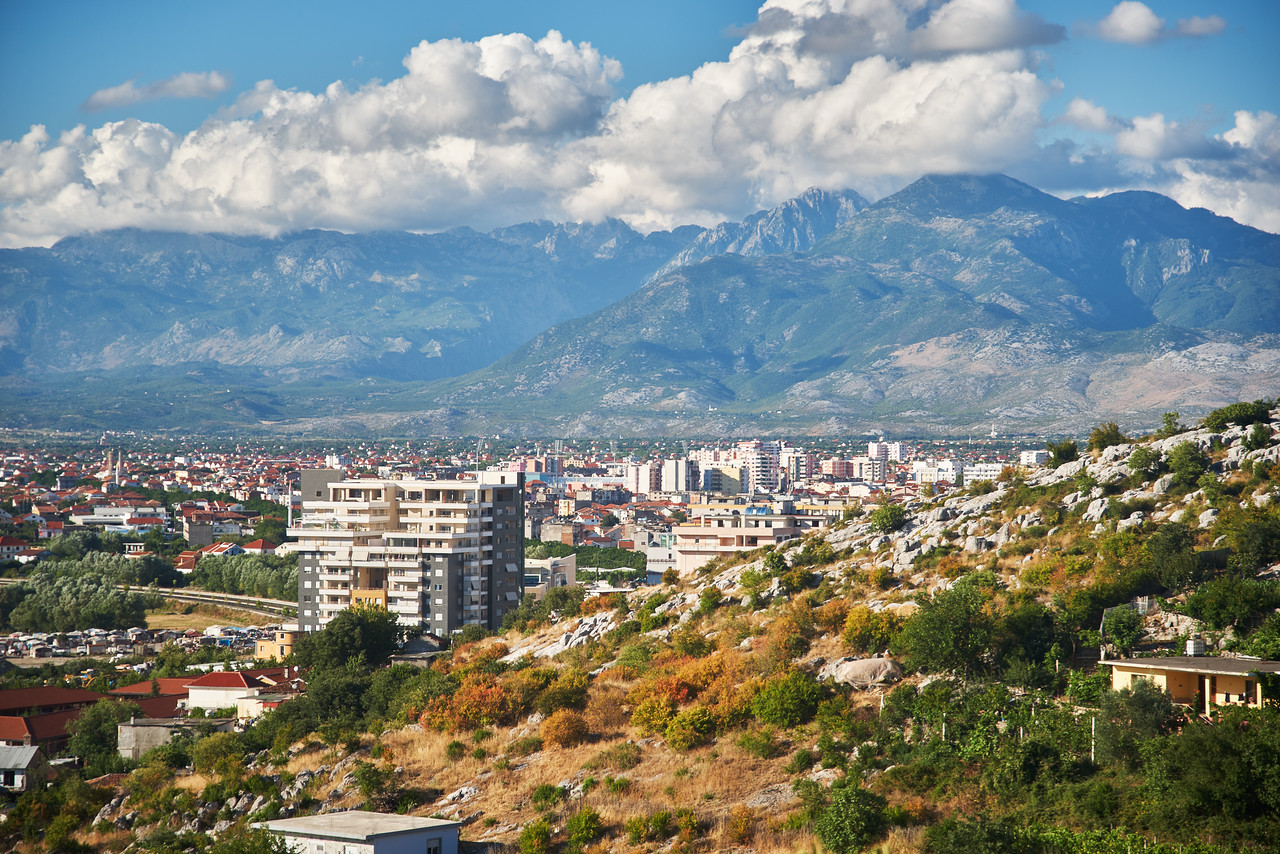 Город Шкодер в Албании