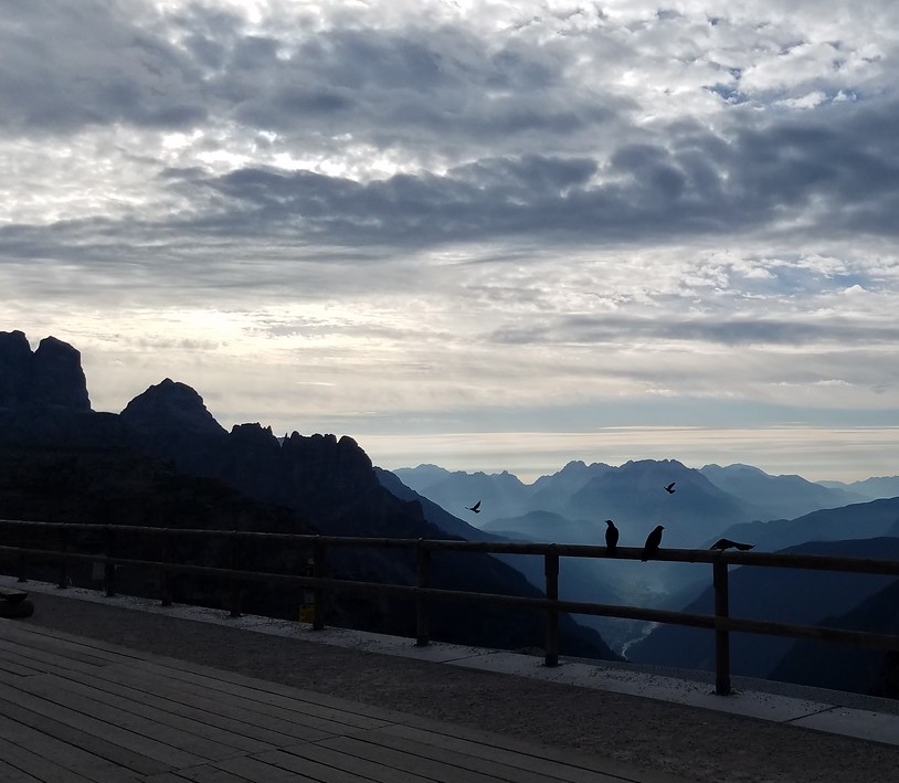 Закат в Доломитах