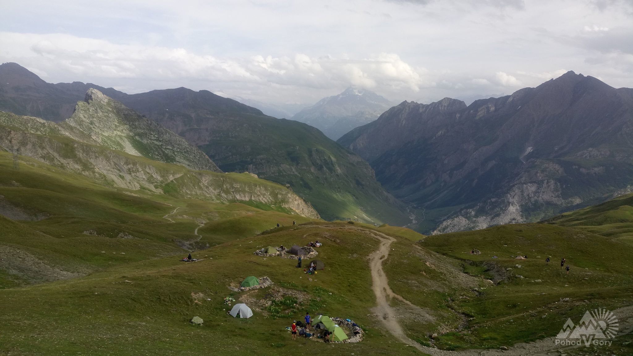Наш лагерь в Альпах