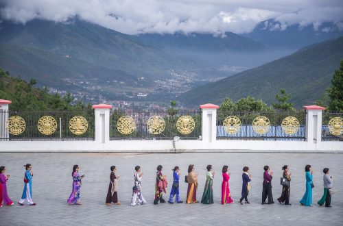Будизм в Бутані. Вид на долину Тхимбху