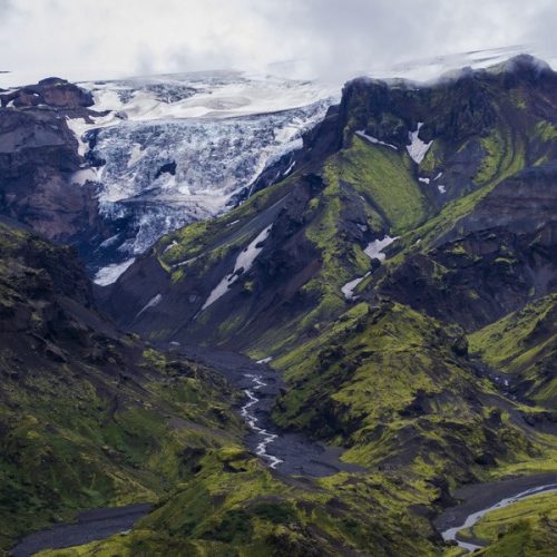 Эйяфьядлайёкюдль и Мирдальсйёкюдль ледники Исландии
