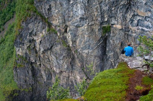 Водопад Веттисфосен в Норвегии