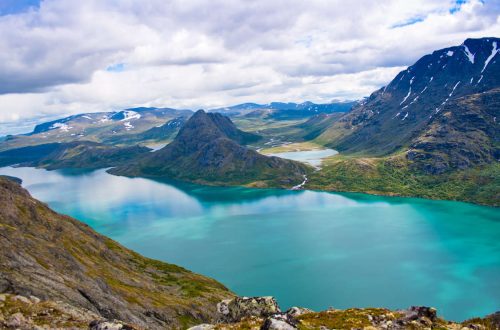Внизу озеро Генде, Норвегия