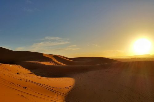 Зхід сонця в Сахарі