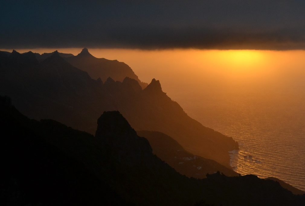 захід сонця на Тенеріфе