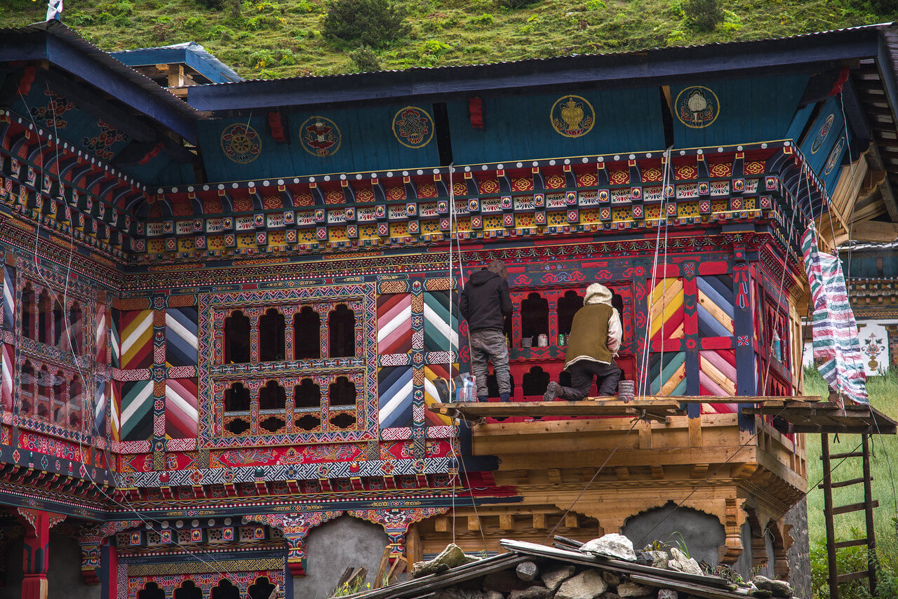 Традиційне селище в Гімалаях