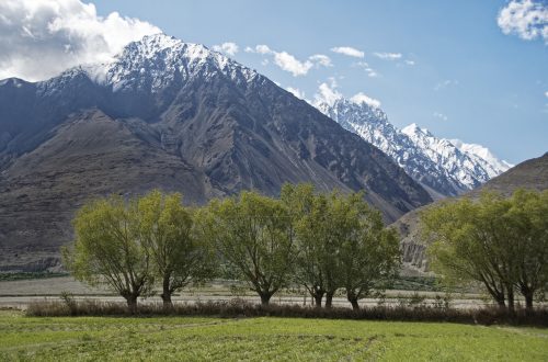 Река Парьянг на границе Таджикистана и Афганистана