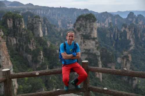 Роман Бидычак в горах Китая