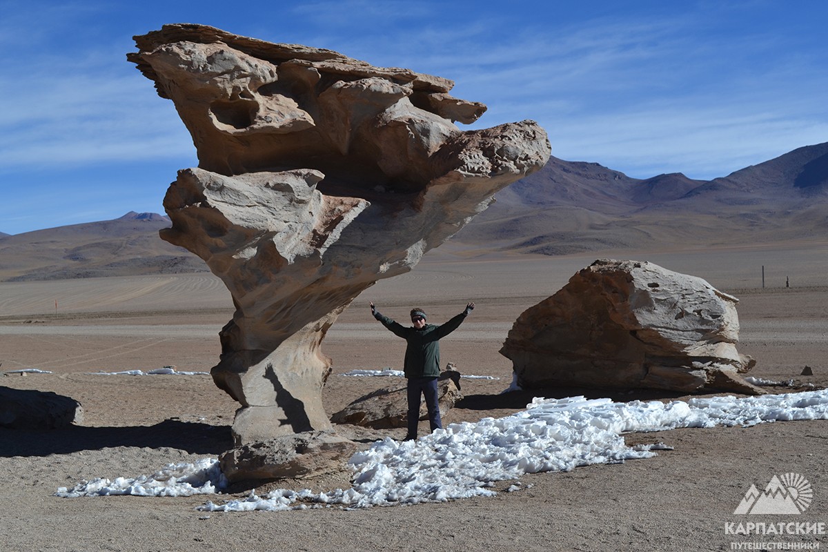 Каменный гриб в Уюни