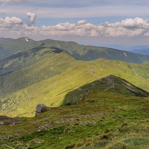 Черногорский хребет с Попа Ивана