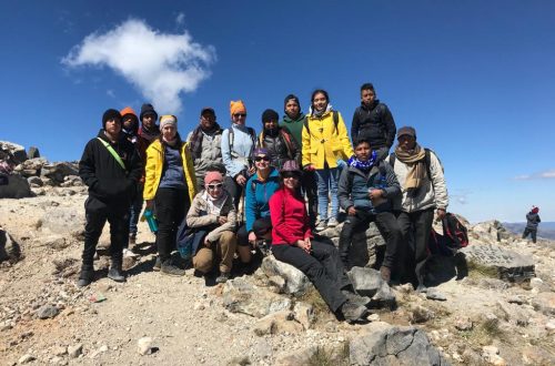 Группа на вулкане Тахумулько