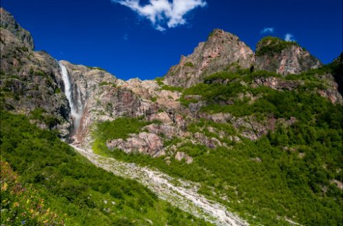 Ушбинский водопад Сванетия