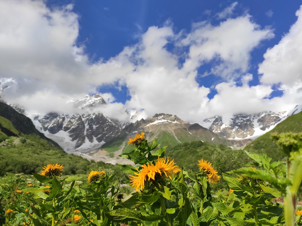 Радиалка к леднику Шхары