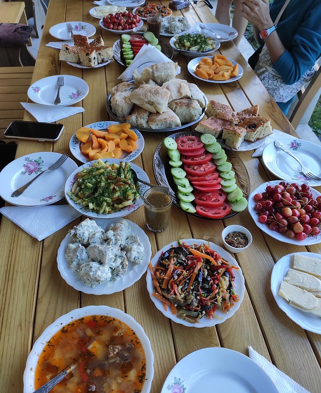 Еда в Сванетии в гестхаусе