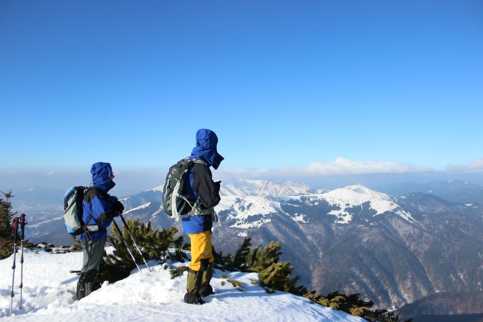 Поход в Горганы зимой