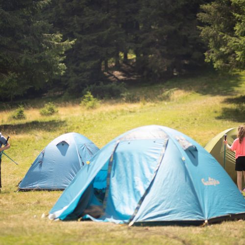 табір в горах - похід в Карпати з дітьми 