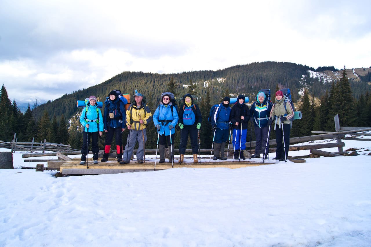 Новогодний поход в Карпаты. Гринявы
