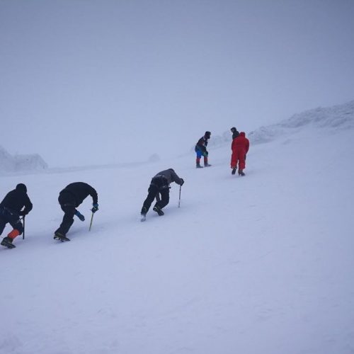 Альпподготовка в Карпатах зимой