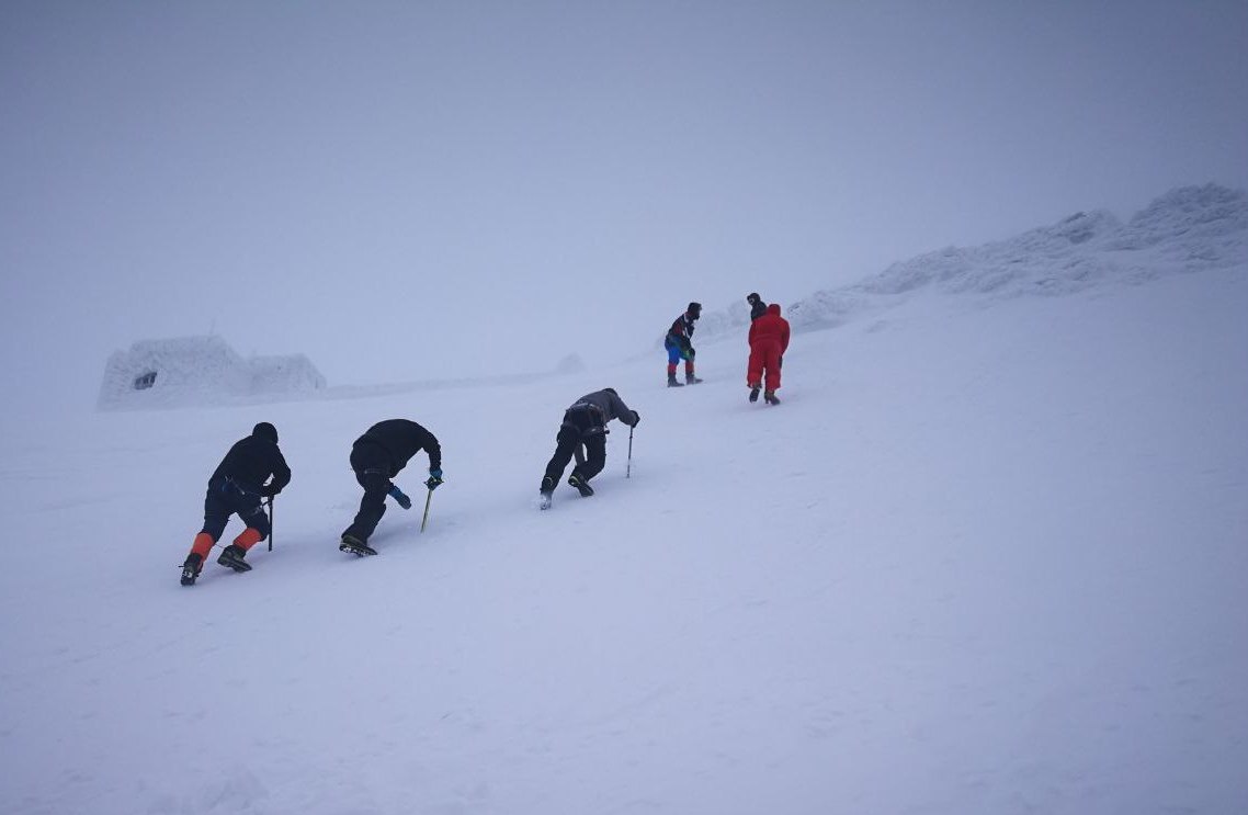 Альпподготовка в Карпатах зимой