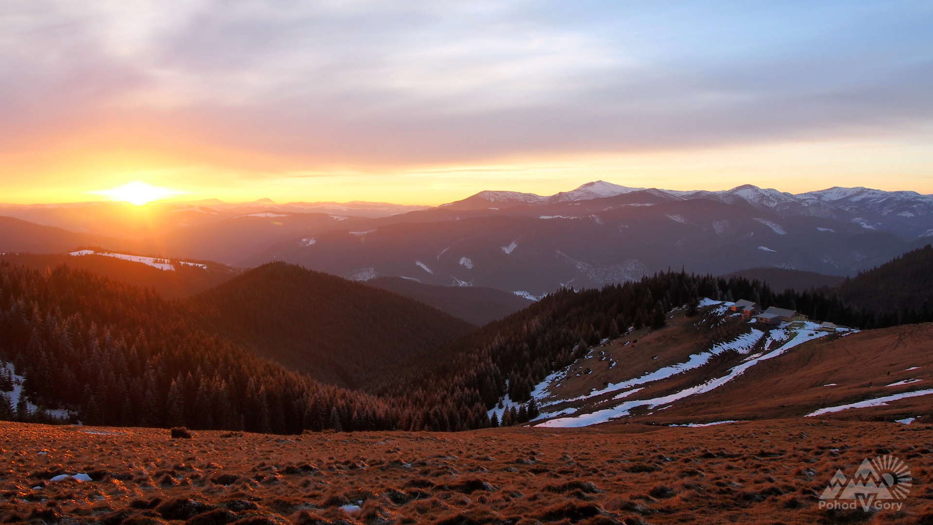 Закат над Мармарошем