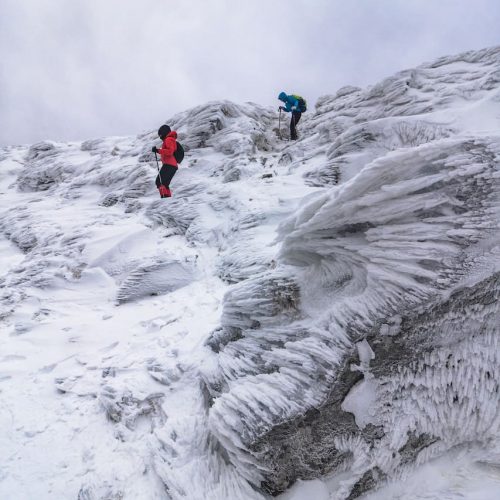 Петрос зимой - альп поход