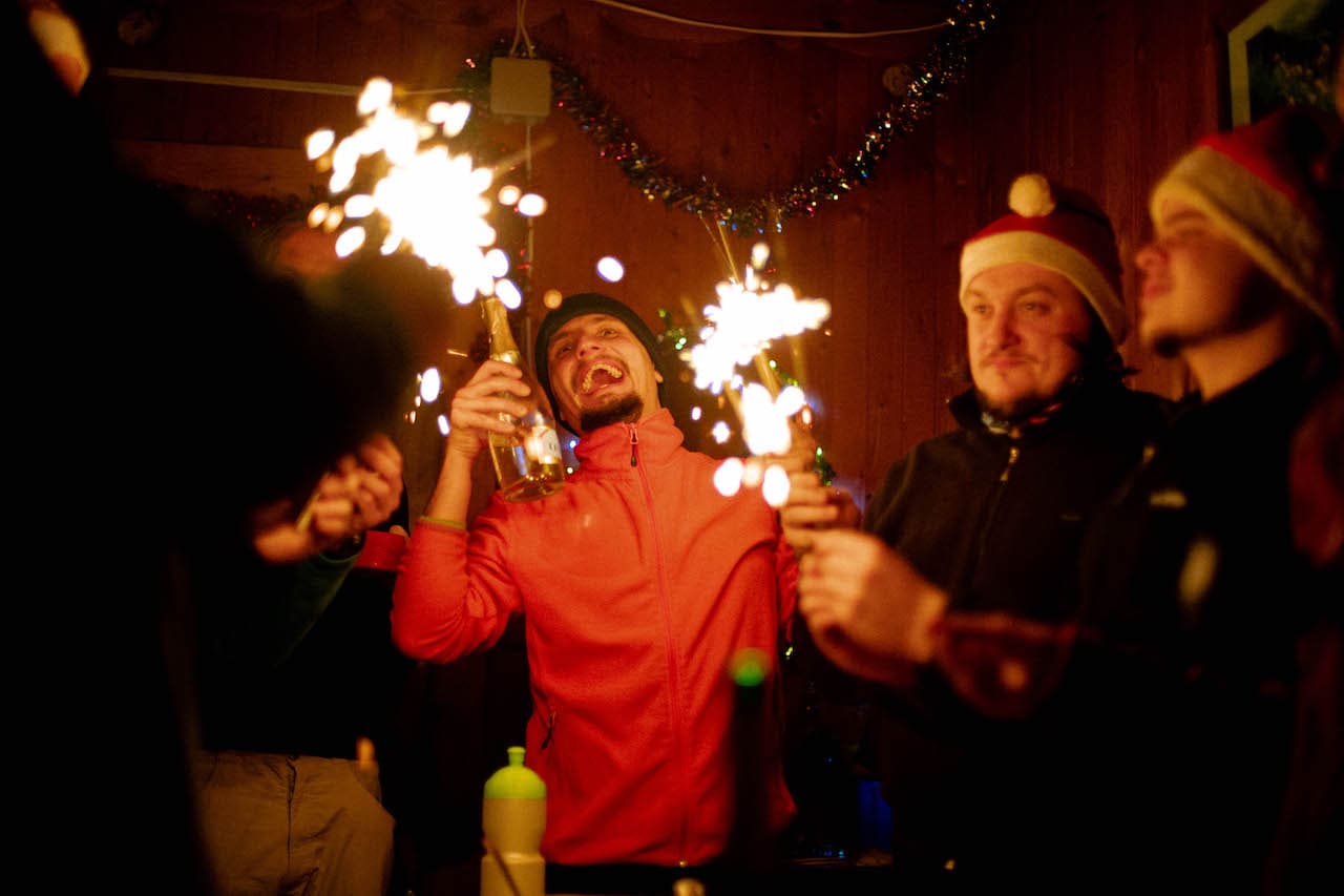 новий рік в Карпатах