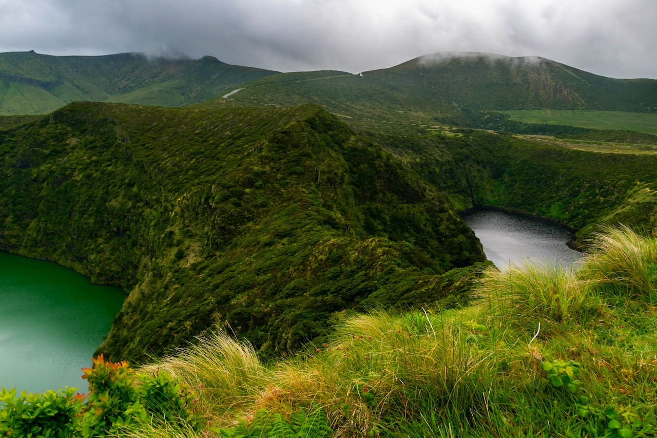 вулканические озера на Азорах